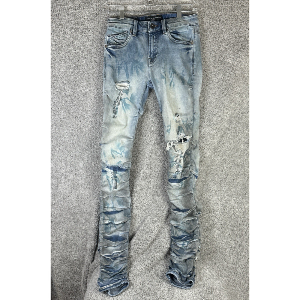 Cult of Individuality Jeans Men's 29x32 Punk Nomad Skinny Distressed Skater